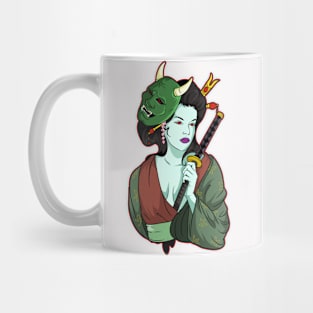 Devil Girl Zombie Gisha Mug